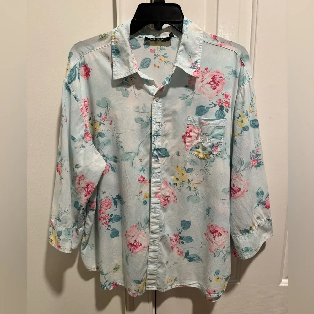 Ralph Lauren floral top - Picture 1 of 2